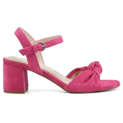 Best Easy Spirit Danica Heeled Sandals DarkPinkSuede