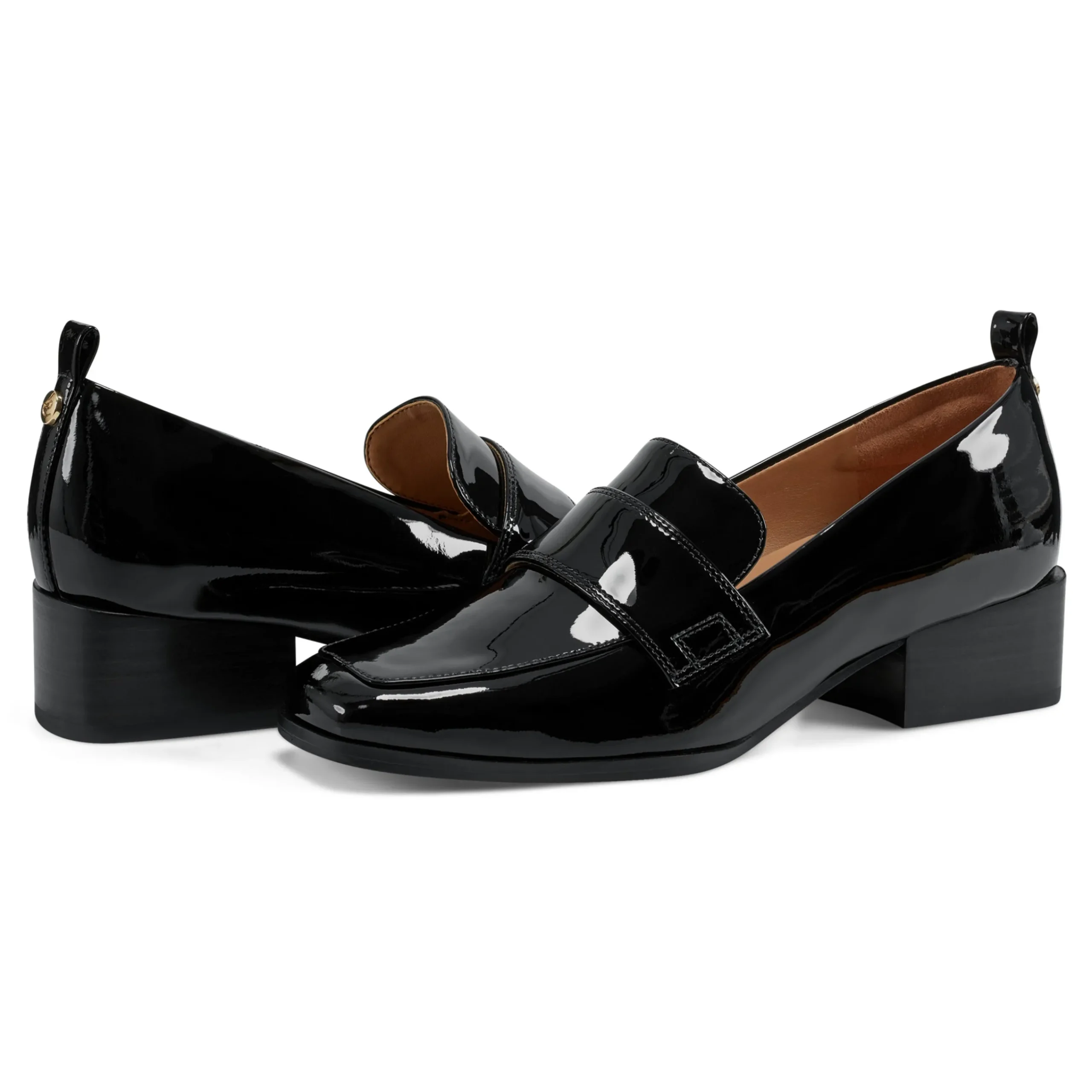 Best Easy Spirit Darlene Dress Loafers BlackPatentLeather