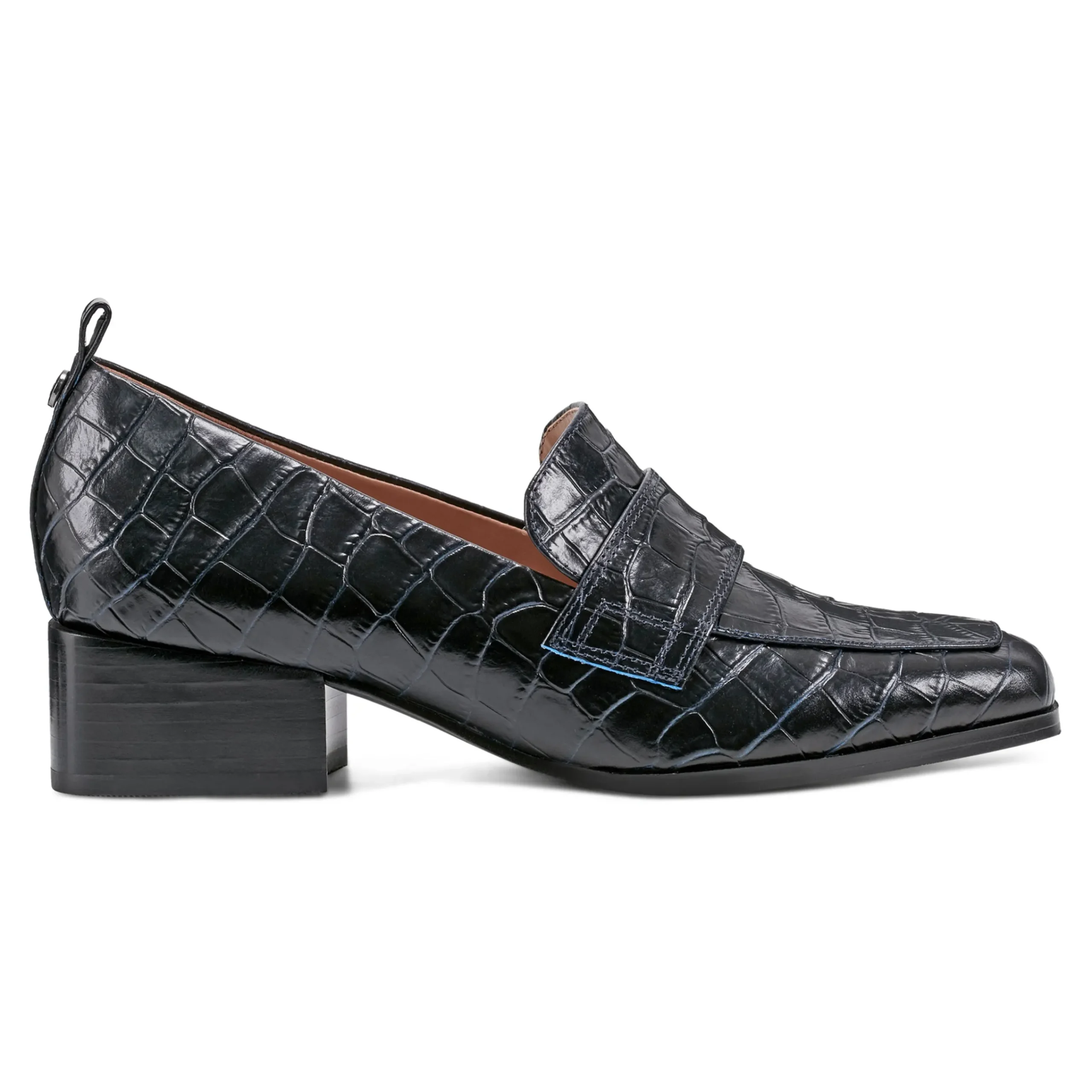 Clearance Easy Spirit Darlene Dress Loafers NavyLeatherCroco