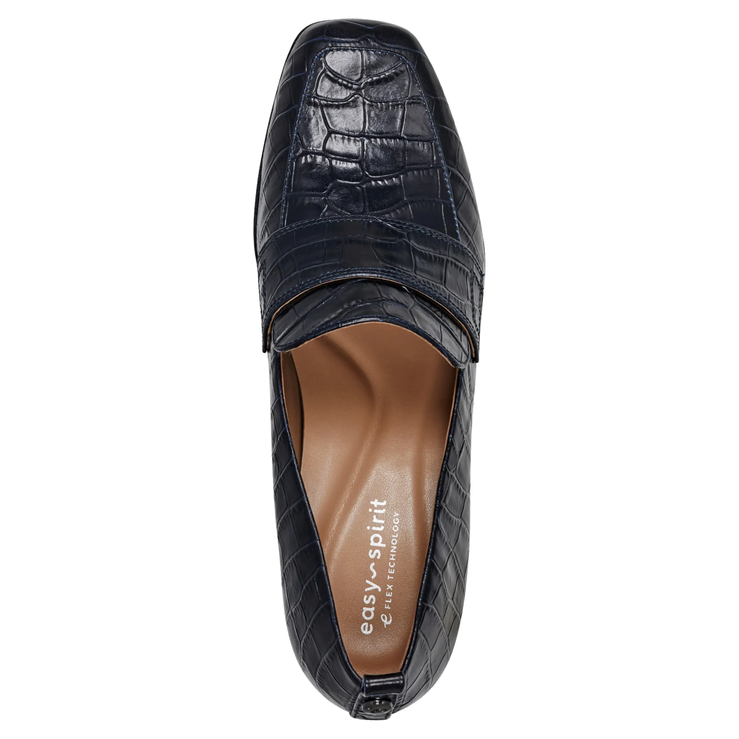 Clearance Easy Spirit Darlene Dress Loafers NavyLeatherCroco
