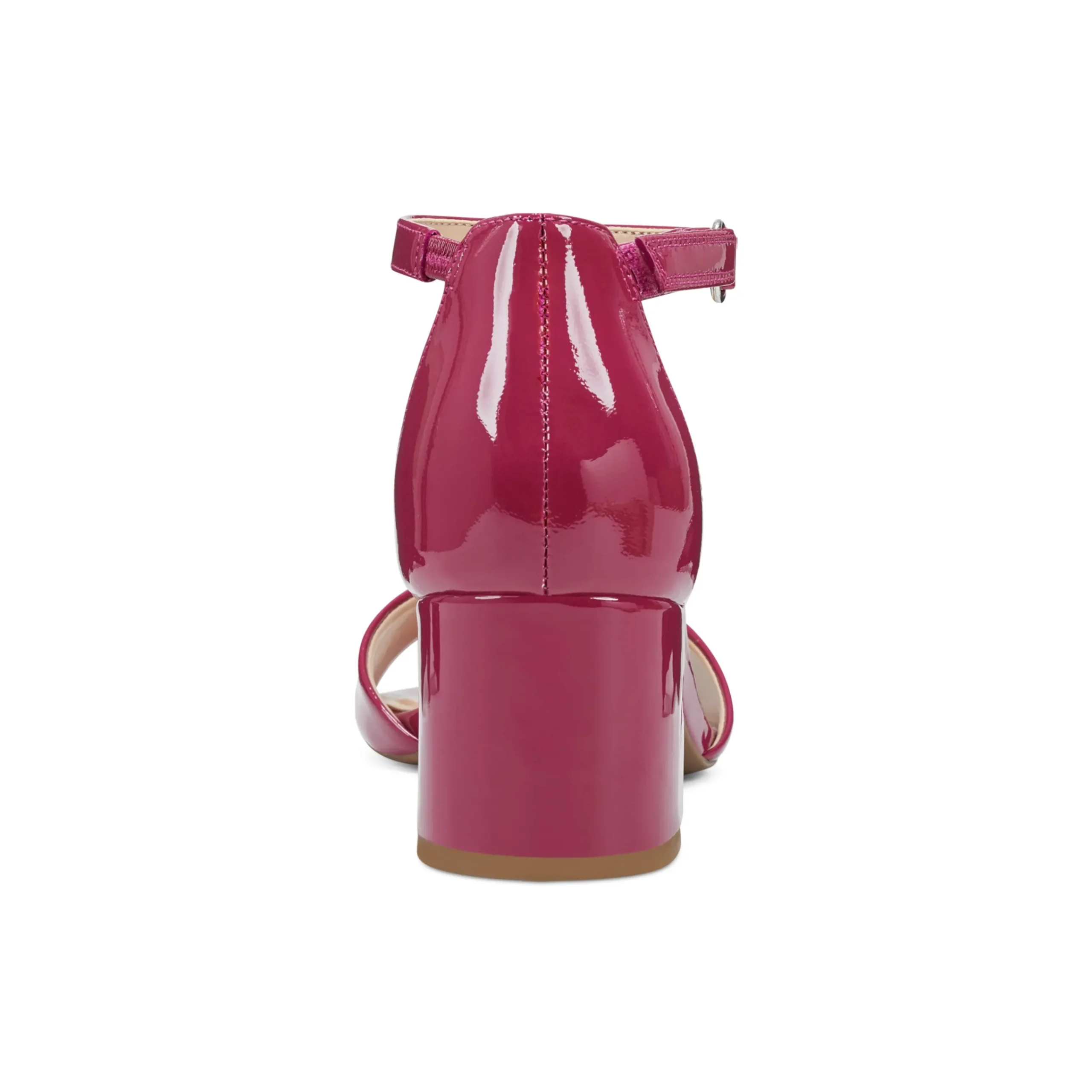 Discount Easy Spirit Daven Ankle Strap Heeled Sandals PinkPatentLeather