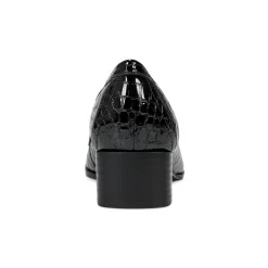 Discount Easy Spirit Drew Dress Loafers BlackPatentLeatherCroco