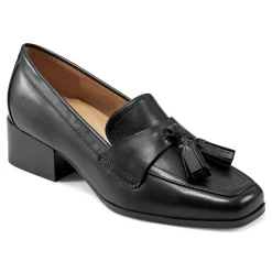 Outlet Easy Spirit Drew Dress Loafers BlackLeather