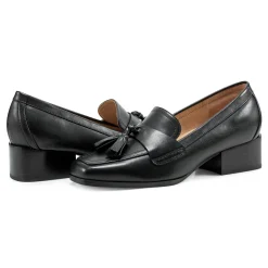 Outlet Easy Spirit Drew Dress Loafers BlackLeather