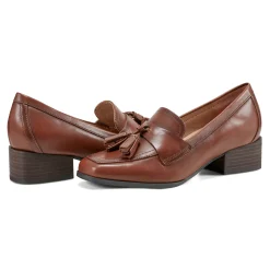 Best Easy Spirit Drew Dress Loafers BrownLeather