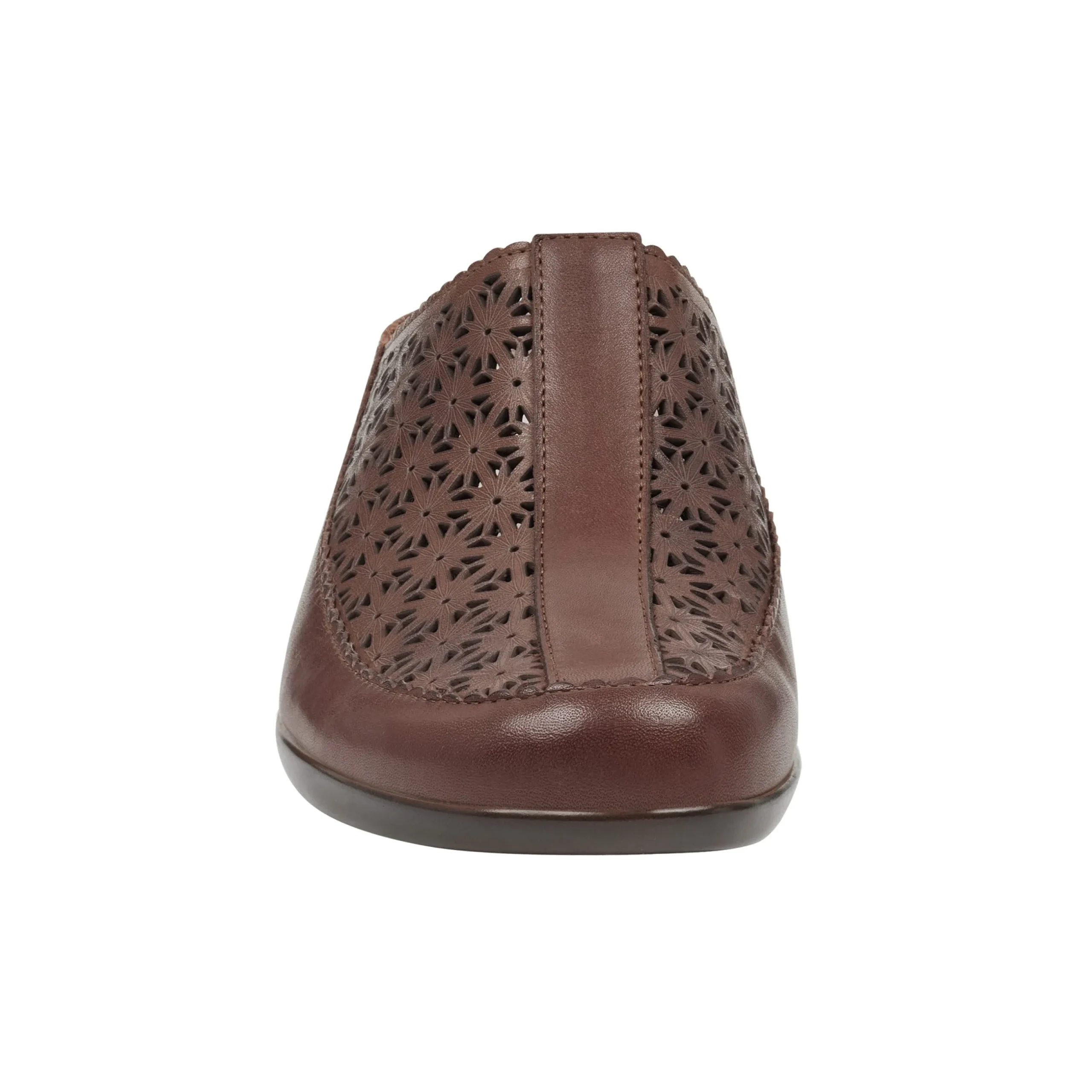 Hot Easy Spirit Dusk Mule Clogs BrownLeather