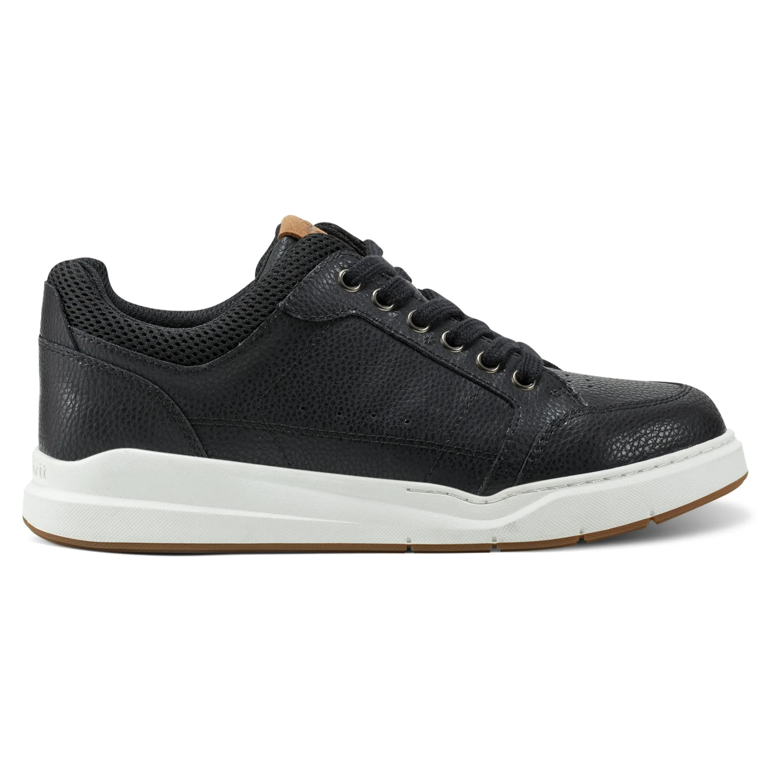 Discount Easy Spirit x Denise Austin Dilli Lace-up Court Sneakers BlackLeather