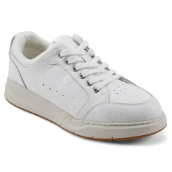 New Easy Spirit x Denise Austin Dilli Lace-up Court Sneakers WhiteLeatherNeutral