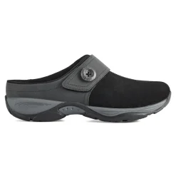 Sale Easy Spirit Edline Slip On Casual Clogs BlackSuede