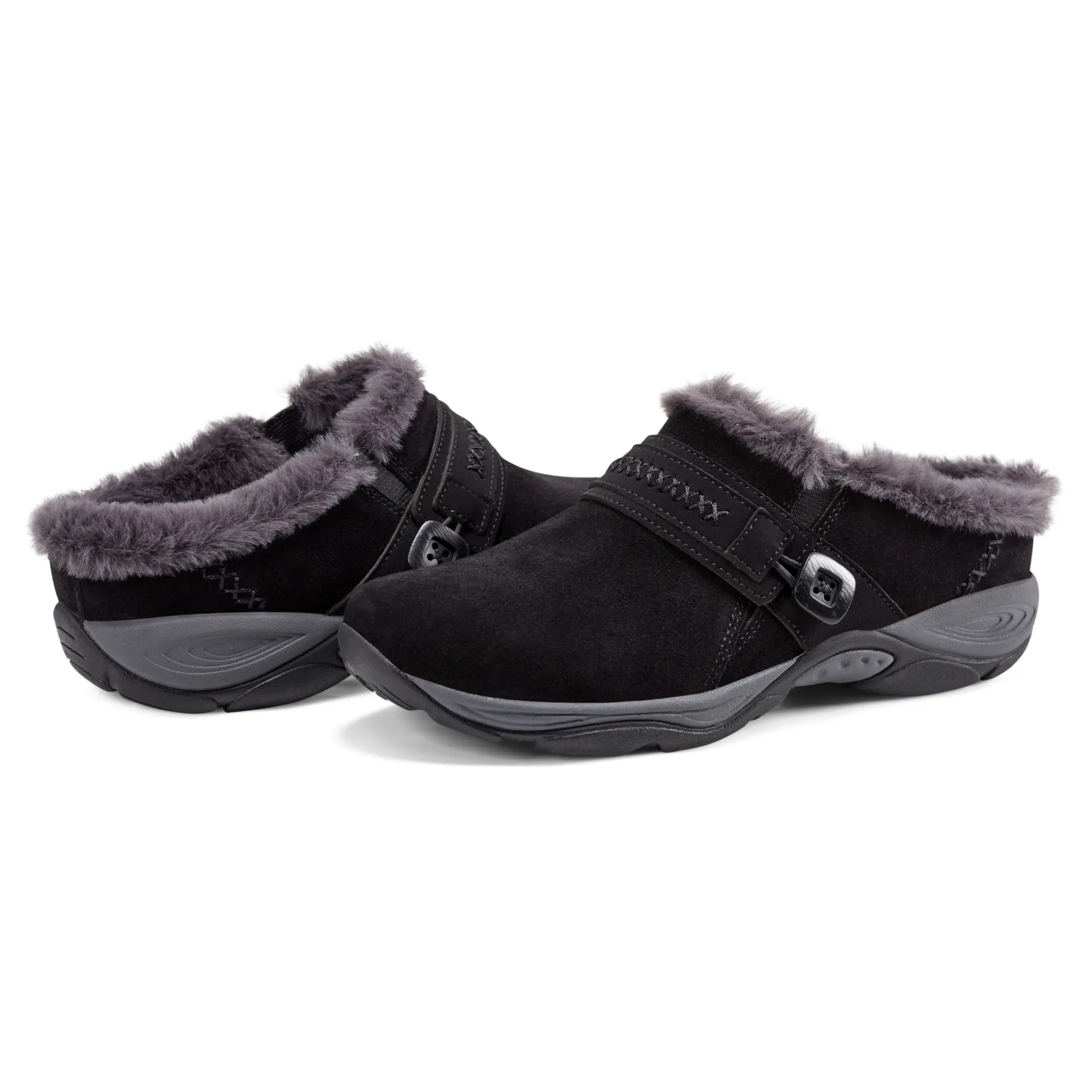 Outlet Easy Spirit Elinn Casual Clogs BlackSuede