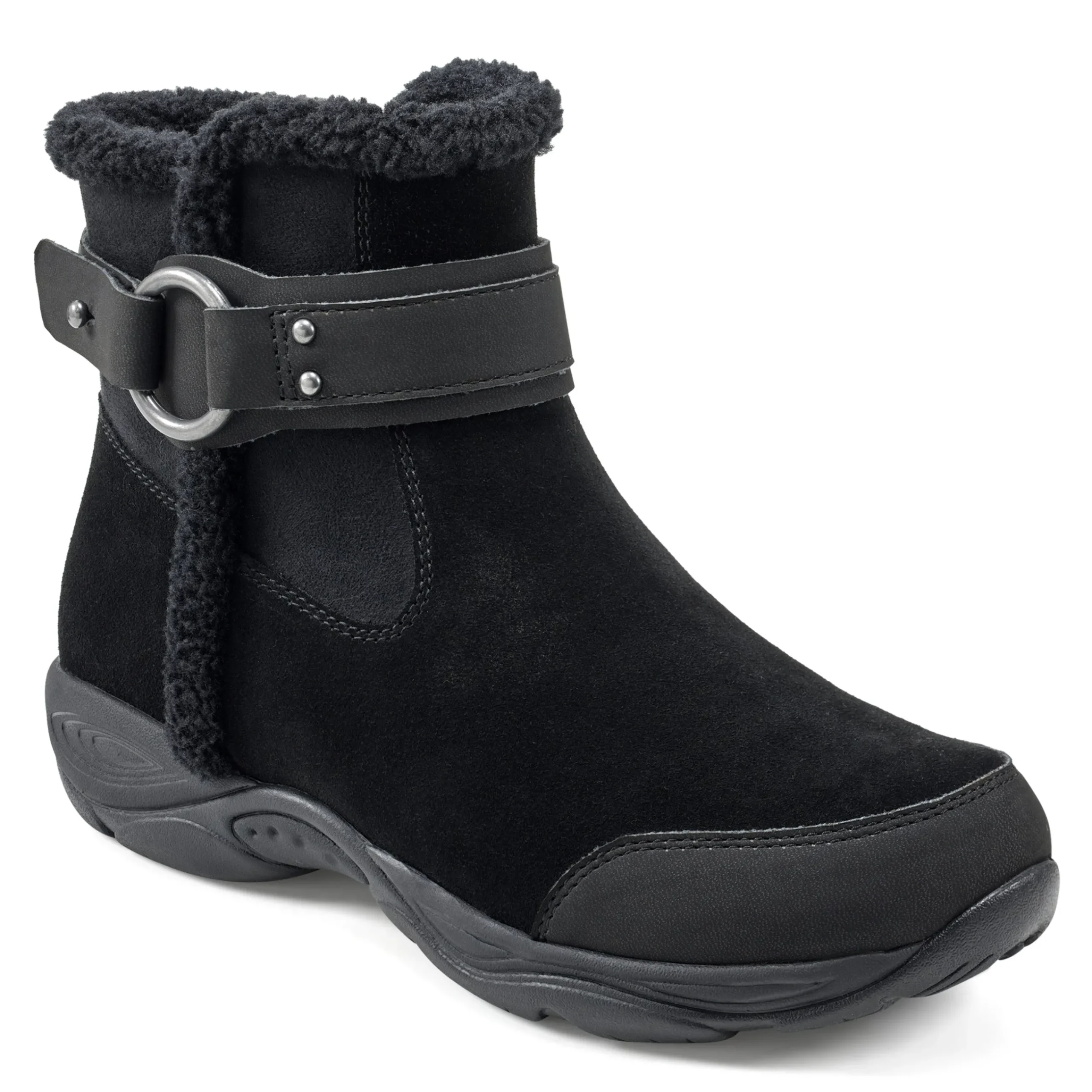 Hot Easy Spirit Elinor Cold Weather Booties BlackSuede