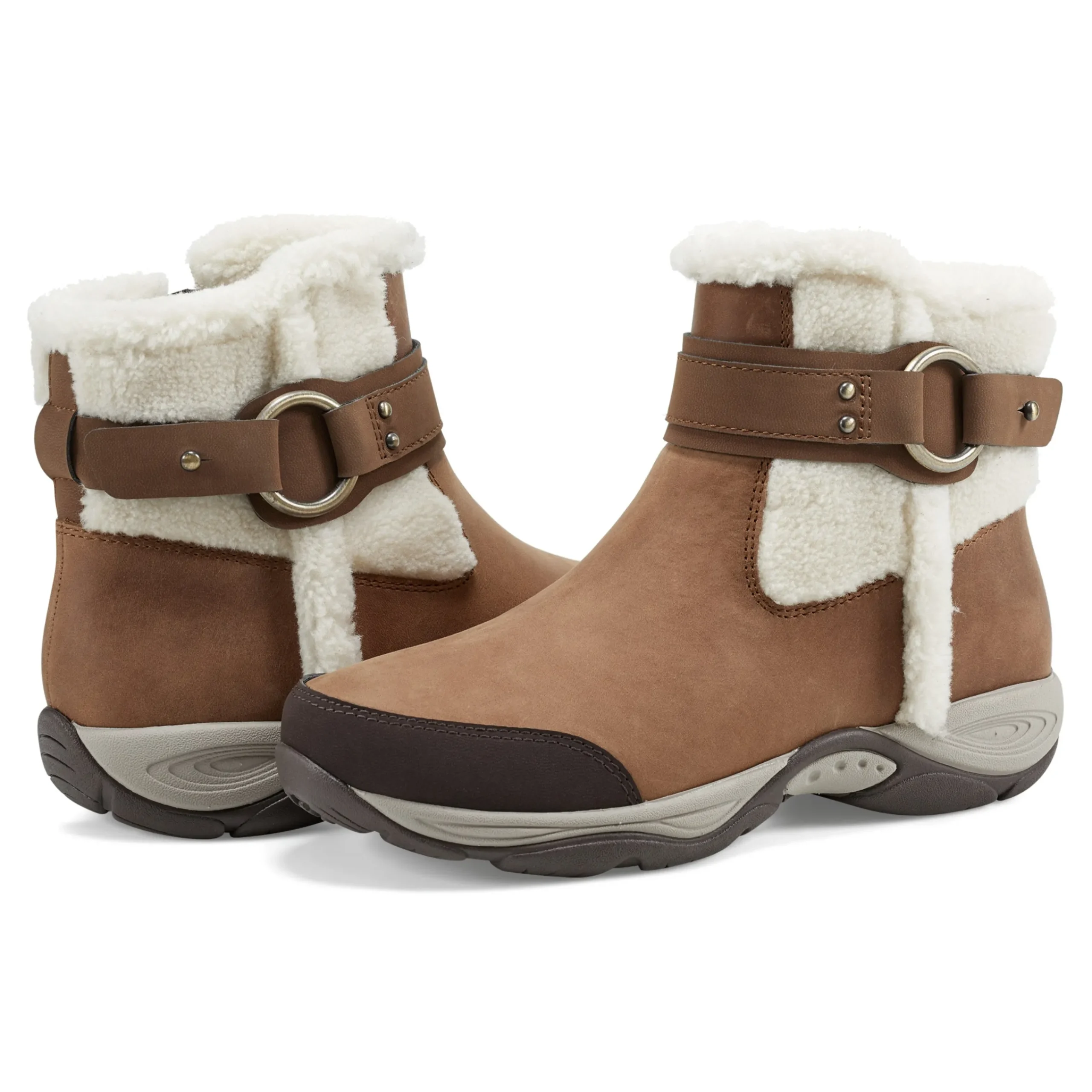 Best Easy Spirit Elinor Cold Weather Booties TanCombo