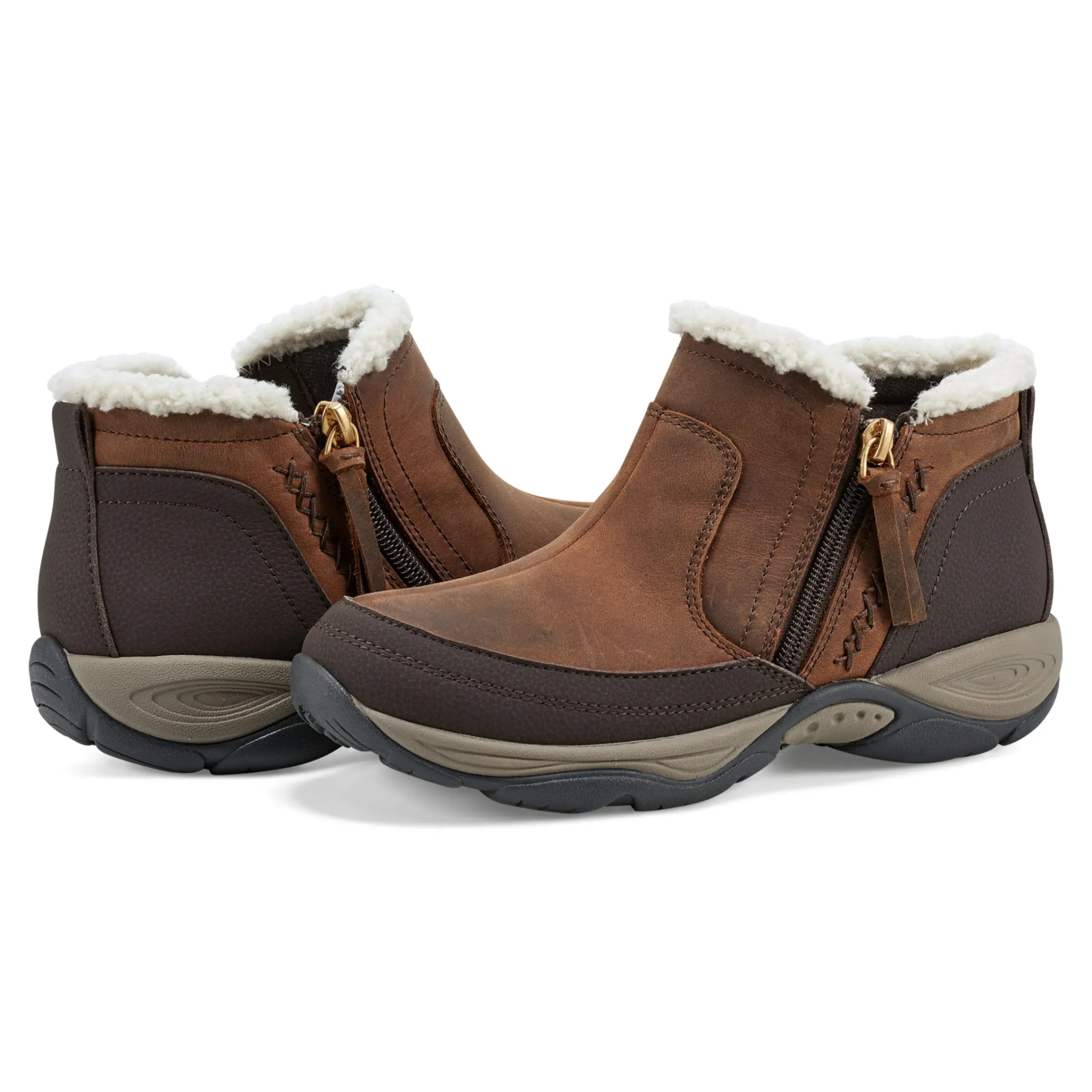 Best Easy Spirit Epic Cold Weather Booties MediumBrownLeather