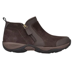 New Easy Spirit Evony Casual Booties DarkBrownSuede