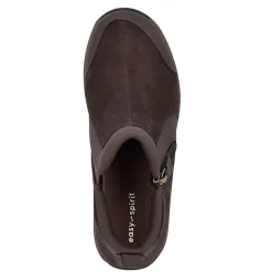 New Easy Spirit Evony Casual Booties DarkBrownSuede