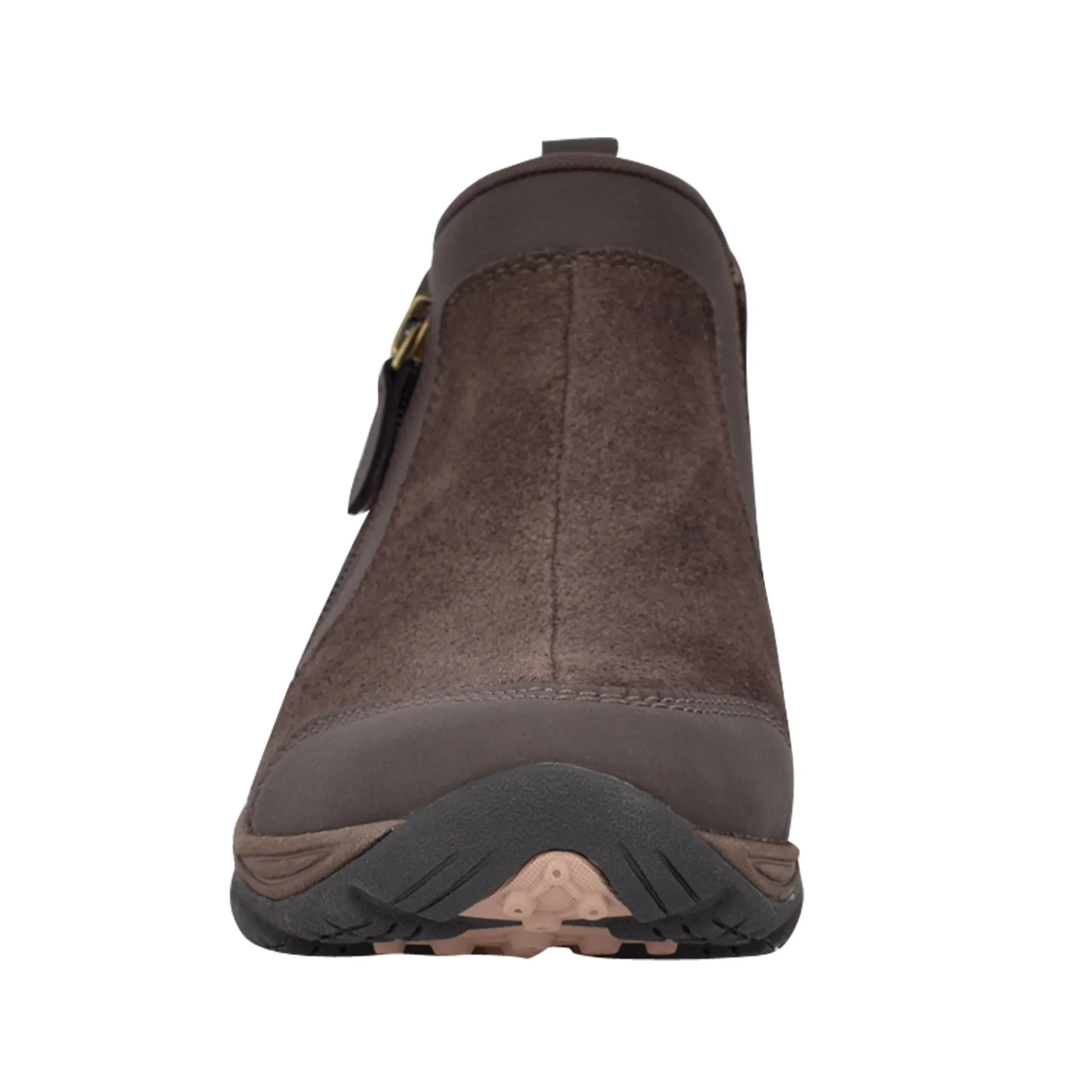 New Easy Spirit Evony Casual Booties DarkBrownSuede