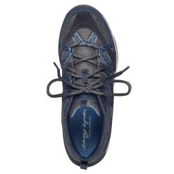 Sale Easy Spirit Exploremap Walking Shoes NavyMultiNubuck