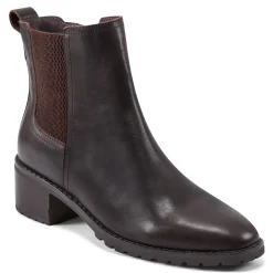 Clearance Easy Spirit Fedra Block Heel Dress Booties DarkBrownLeather