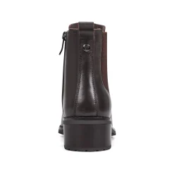 Clearance Easy Spirit Fedra Block Heel Dress Booties DarkBrownLeather