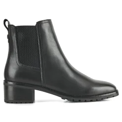 Discount Easy Spirit Fedra Block Heel Dress Booties BlackLeather