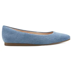 Sale Easy Spirit Fellia Ballet Flats BlueDenim