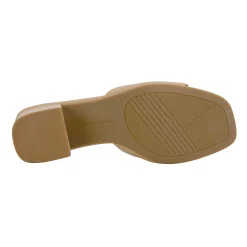 Outlet Easy Spirit Fiora Block Heel Slide Sandals NudeLeather
