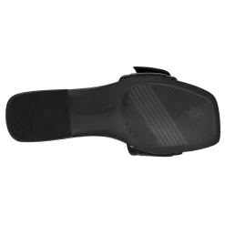 Outlet Easy Spirit Gatlin Slide Sandals BlackLeather