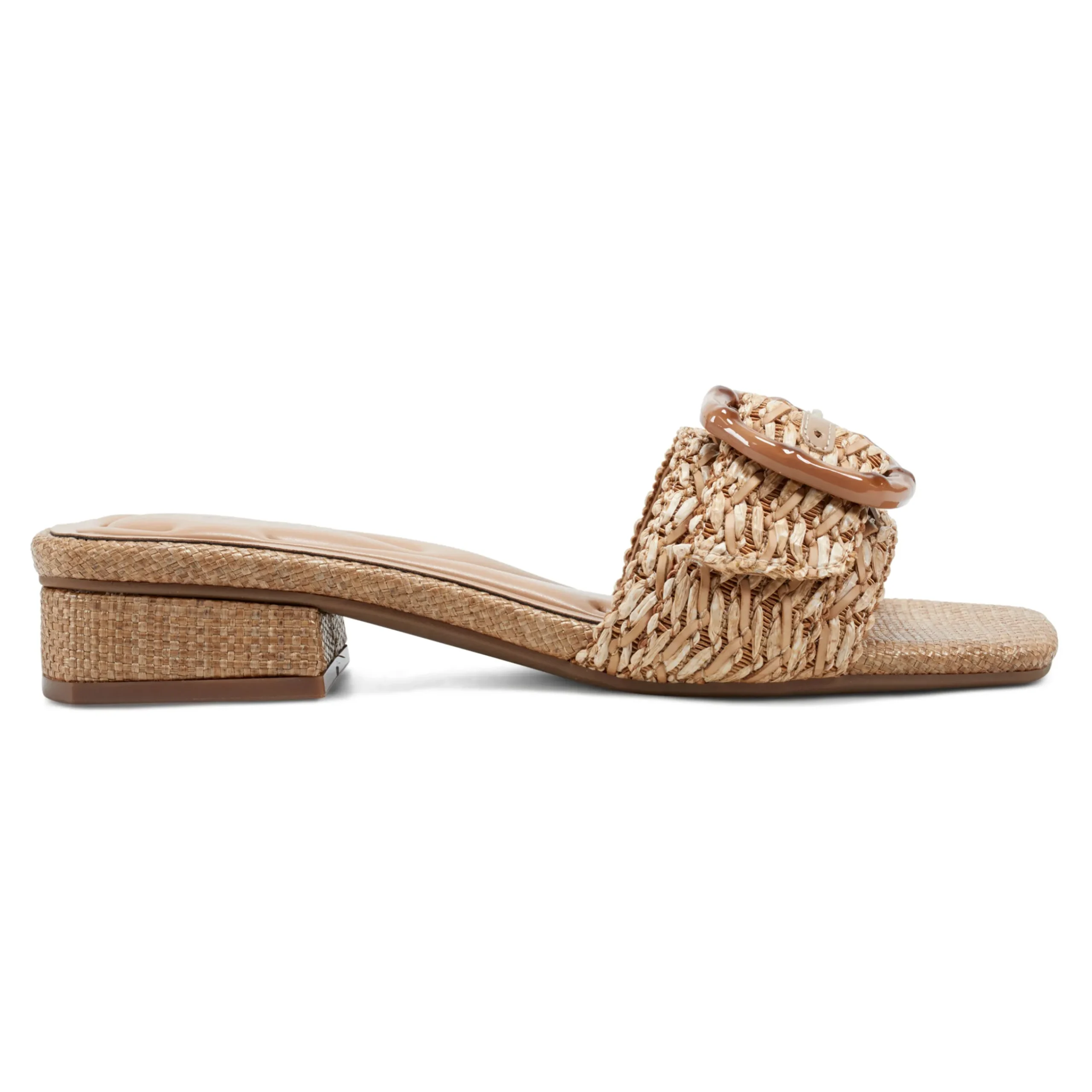 New Easy Spirit Gatlin Slide Sandals NaturalRaffia