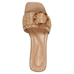 New Easy Spirit Gatlin Slide Sandals NaturalRaffia