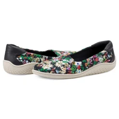Discount Easy Spirit Gift Slip On Flats BlackFloral