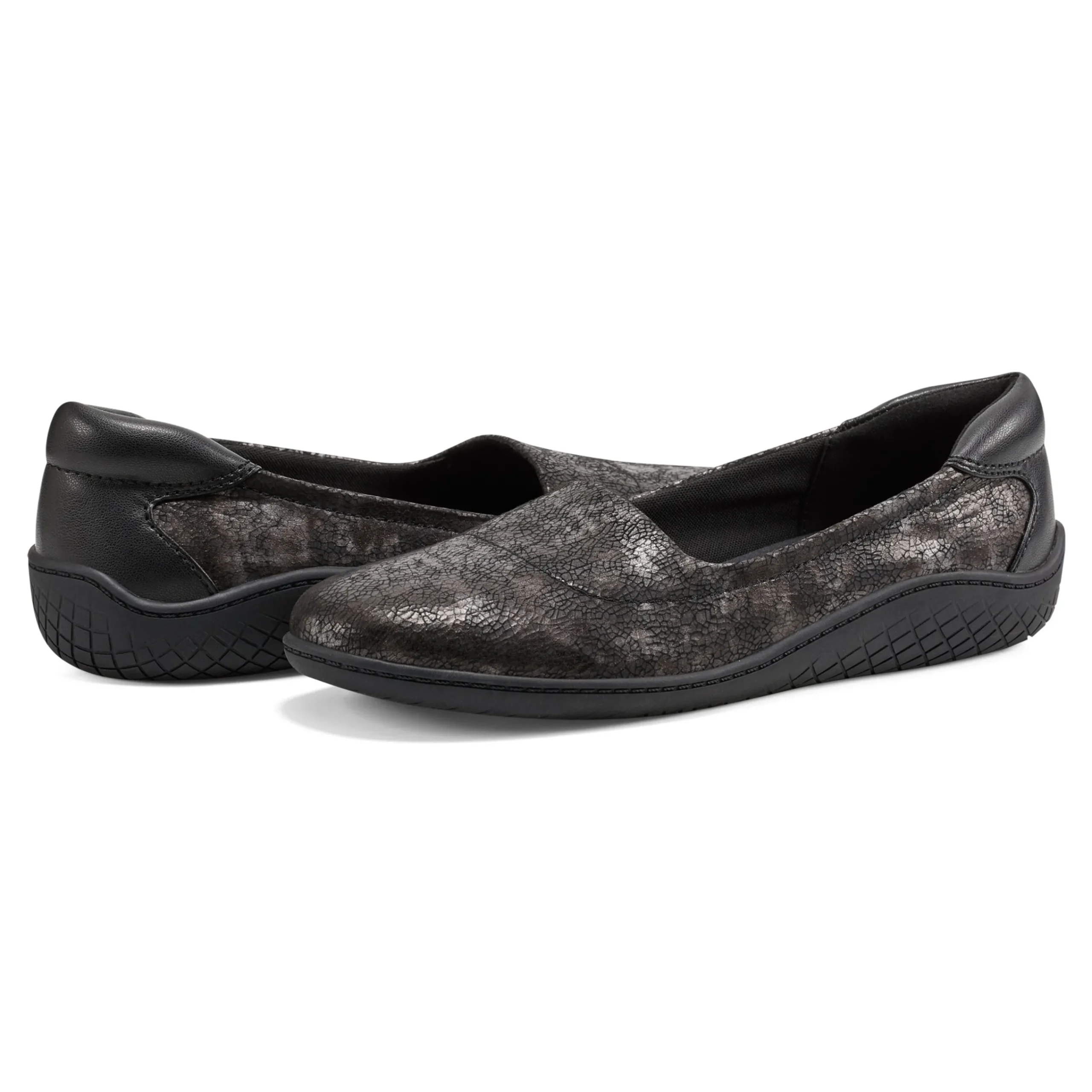 Outlet Easy Spirit Gift Slip On Flats BlackMulti