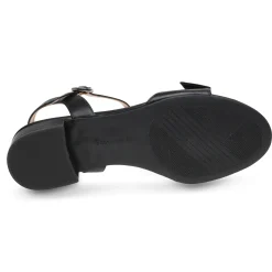 Hot Easy Spirit Ginova Block Heel Dress Sandals BlackLeather