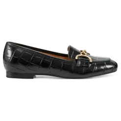 Outlet Easy Spirit Giselle Casual Loafers BlackCrocoPrint