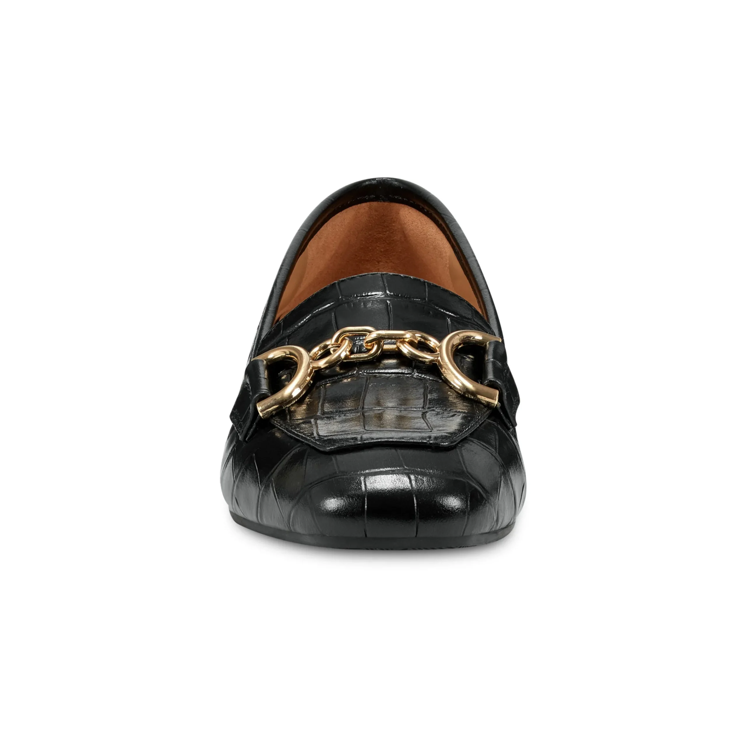 Outlet Easy Spirit Giselle Casual Loafers BlackCrocoPrint
