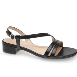 Online Easy Spirit Glenni Block Heel Sandals BlackLeather