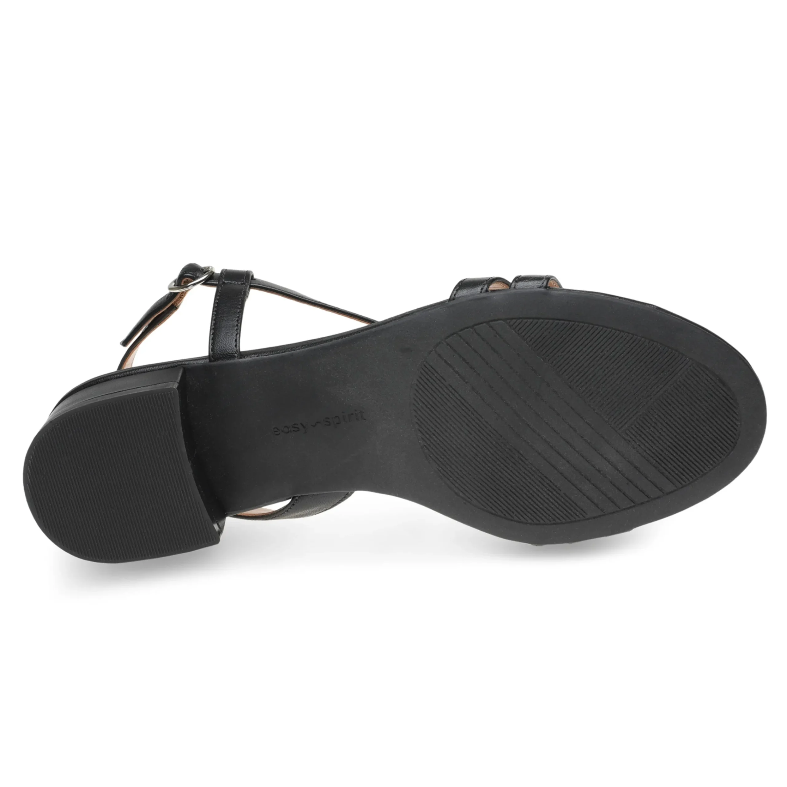 Online Easy Spirit Glenni Block Heel Sandals BlackLeather