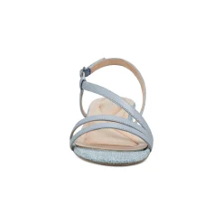 Clearance Easy Spirit Glenni Block Heel Sandals LightBlueRaffia