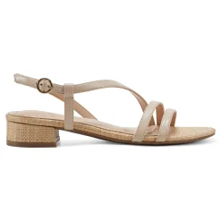 Clearance Easy Spirit Glenni Block Heel Sandals NaturalRaffia