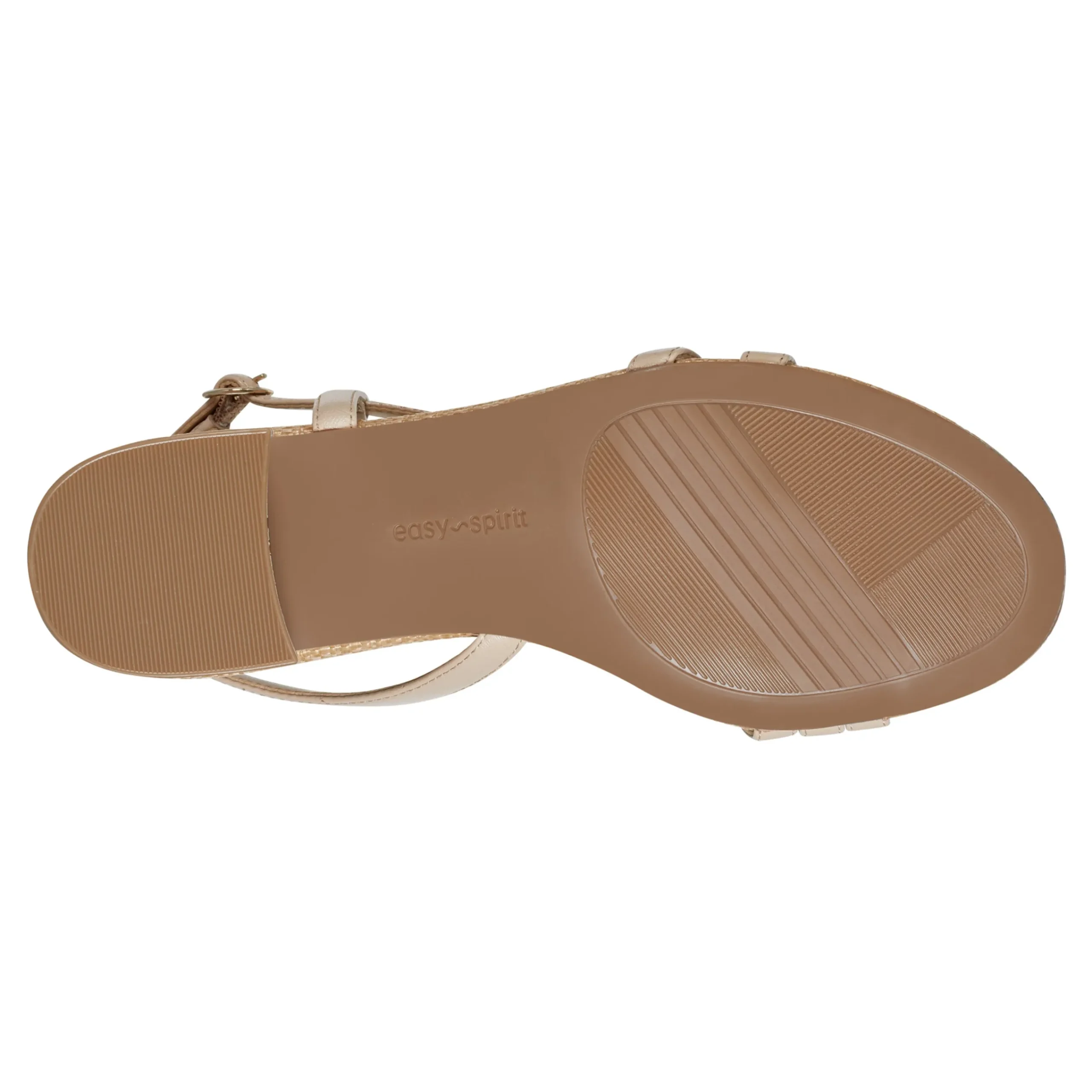 Clearance Easy Spirit Glenni Block Heel Sandals NaturalRaffia