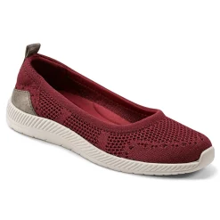 Outlet Easy Spirit Glitz Walking Shoes DarkRedKnit
