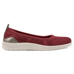 Outlet Easy Spirit Glitz Walking Shoes DarkRedKnit