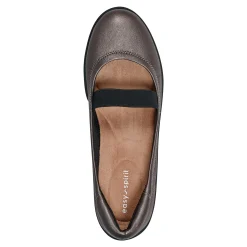 Hot Easy Spirit Golden Mary Jane Casual Ballet Flats PewterLeather