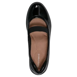 Outlet Easy Spirit Golden Mary Jane Casual Ballet Flats BlackPatentLeather
