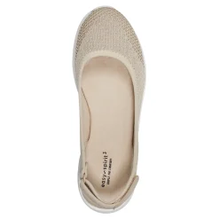 Outlet Easy Spirit Gracee Slingback Walking Shoes MediumNaturalMetallic