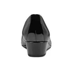 Discount Easy Spirit Gracey Wedge Heels BlackLeather/Patent