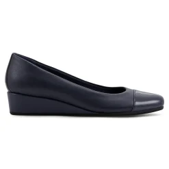 Best Easy Spirit Gracey Wedge Heels NavyLeather/Patent