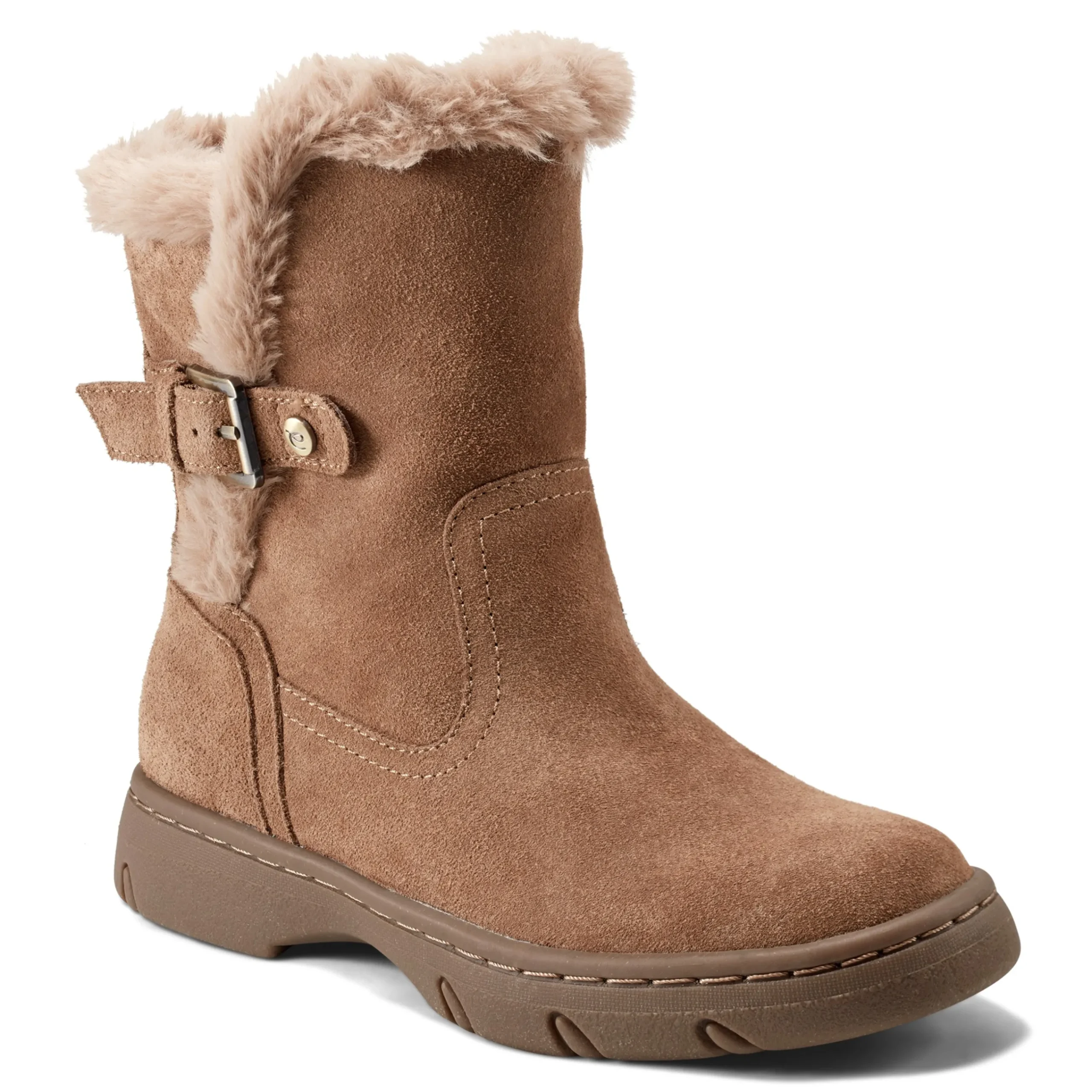 New Easy Spirit Graye Cold Weather Booties LightBrownSuede