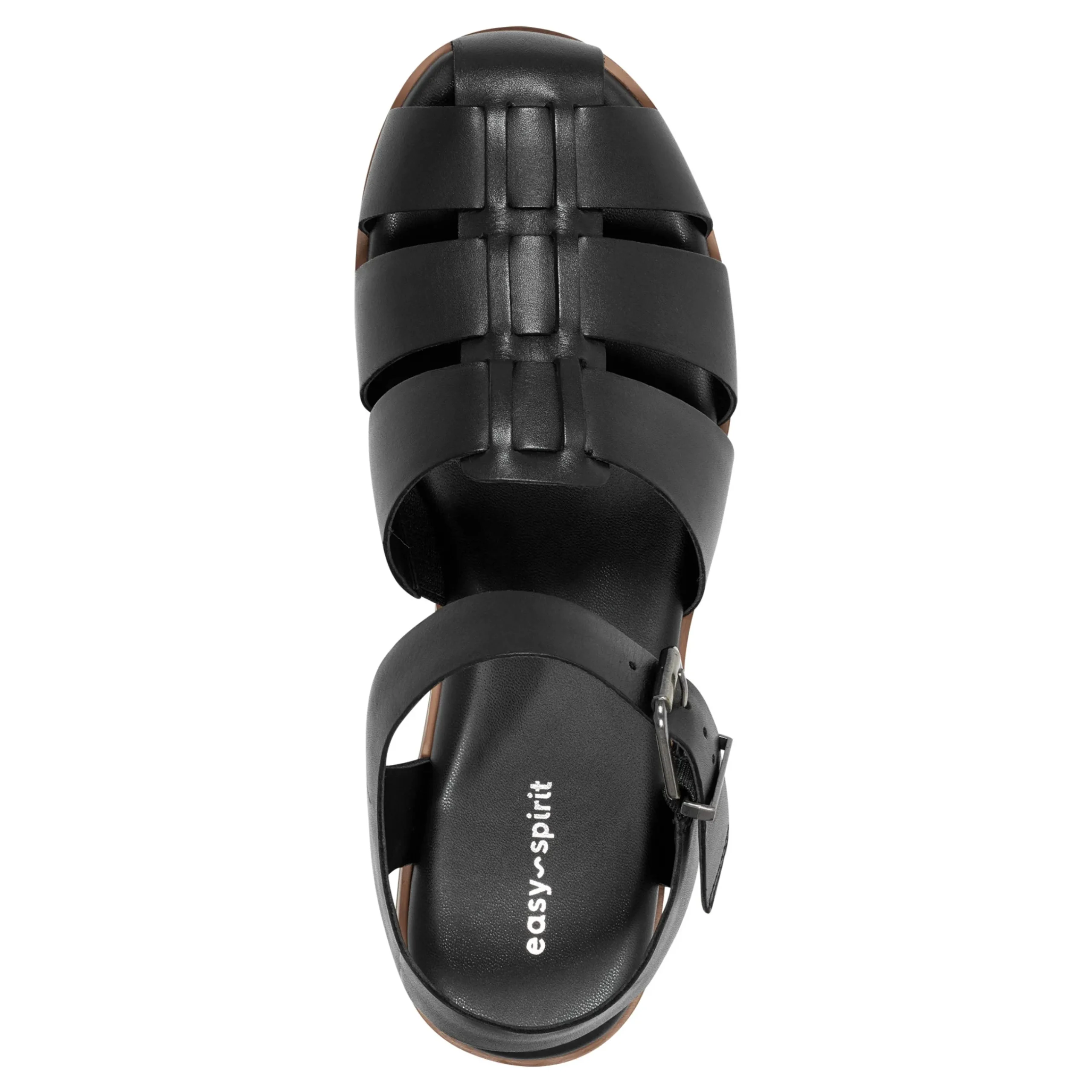 Best Easy Spirit Gretty Fisherman Sandals BlackLeather