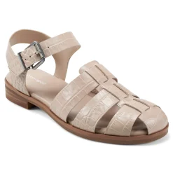 Sale Easy Spirit Gretty Fisherman Sandals TanCroco