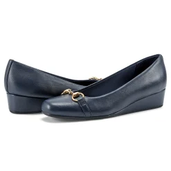Easy Spirit Guliana Wedge Heels NavyLeather